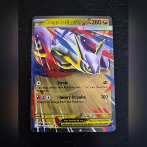 Pokemon Mega Latias EX Card - Purple, Yellow, Red, Blue